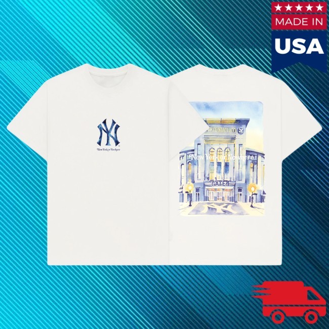 Official New York or Nowhere Yankees Watercolor T-Shirt NYON Merch