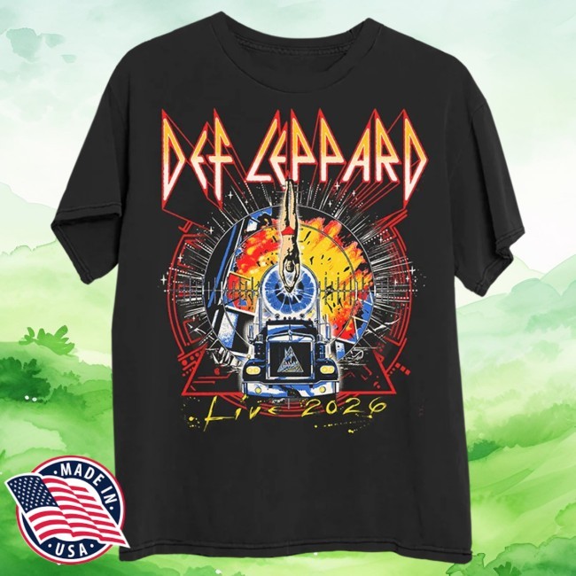 Official Def Leppard Merch Dortmund, DE 2026 Event Tee